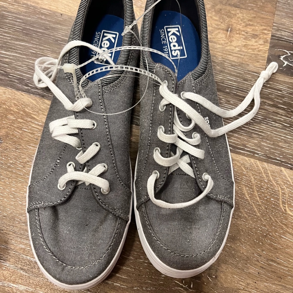 Gray jean fabric kediri sneaker size 9